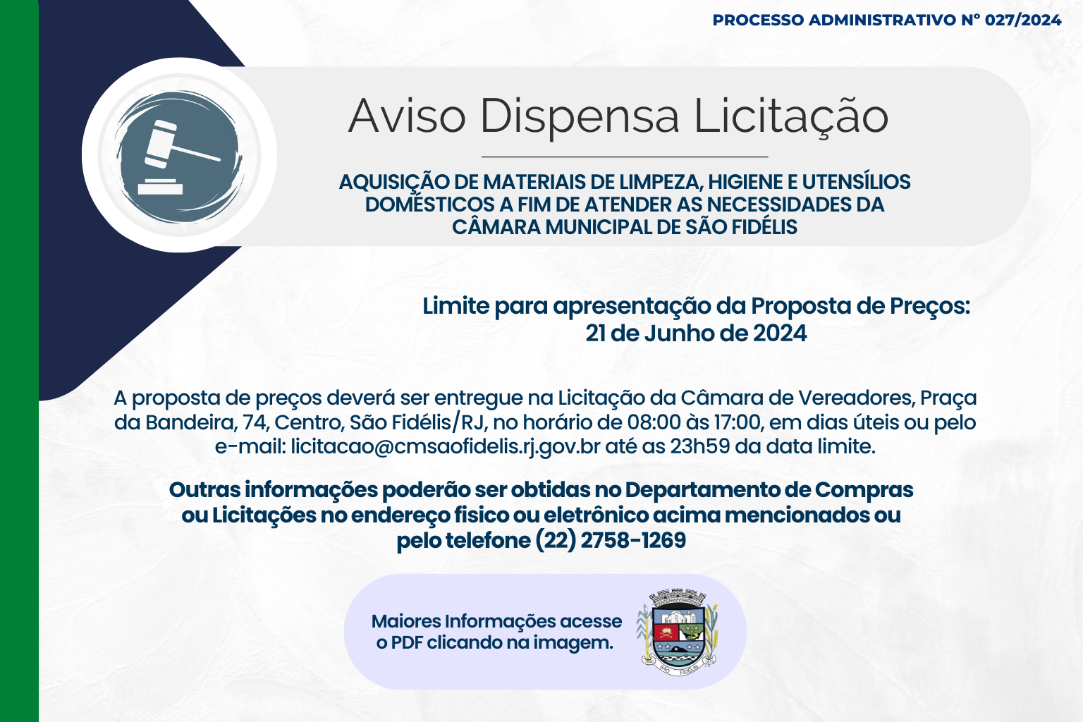 Dispensa de Licitação - Materiais de Limpeza